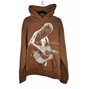Post Malone Tour Hoodie Mens Large Brown Austin C&P 2023 Sold Out RARE NEW. N